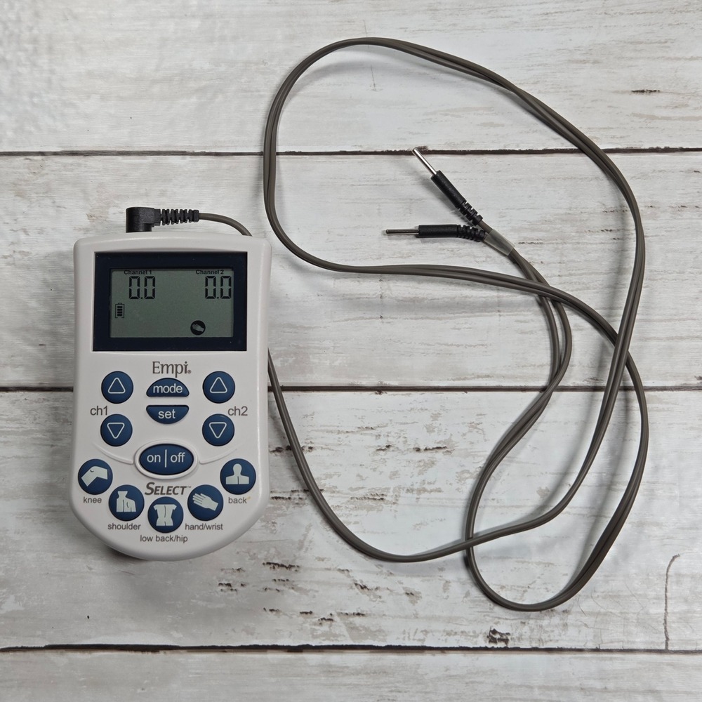 Empi Select TENS Unit Nerve Stimulator Dual Channel Pain Relief Device Remote